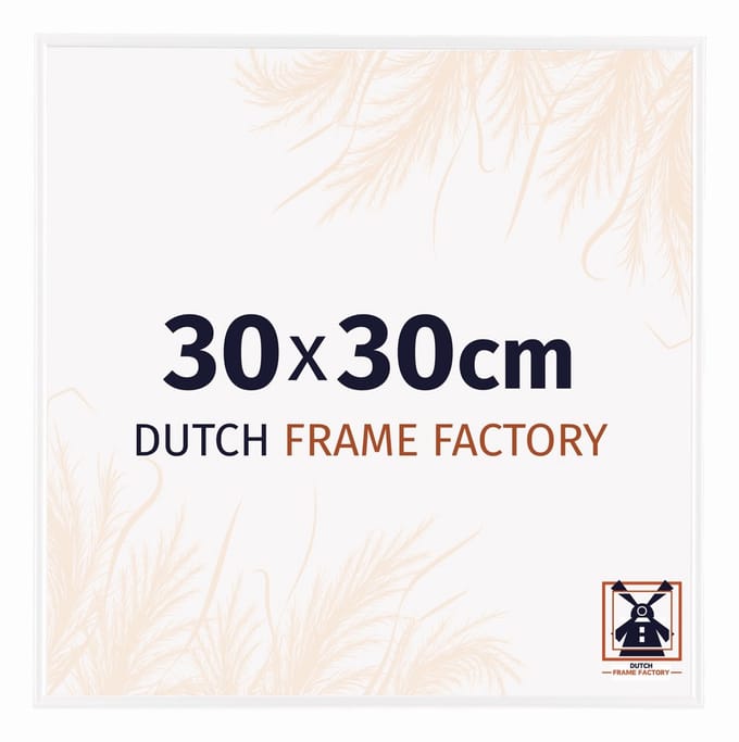 Fotolijst 30x30 cm - Kunststof - Wit Hoogglans - Easy
