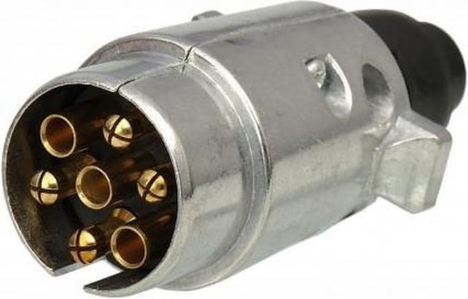 Aanhanger Stekker 7 polig 12 Volt - Metaal