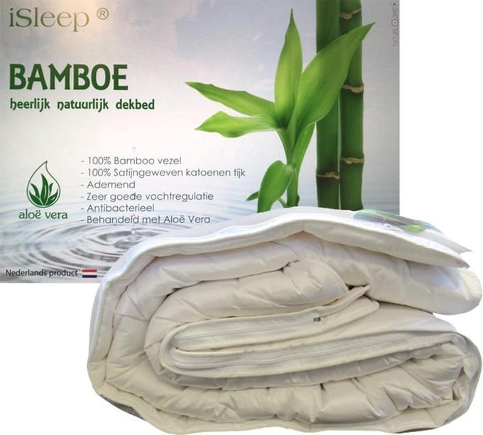 iSleep Bamboo Deluxe 4-Seizoenen Dekbed - 100% Bamboe - Eenpersoons - 260x220 cm