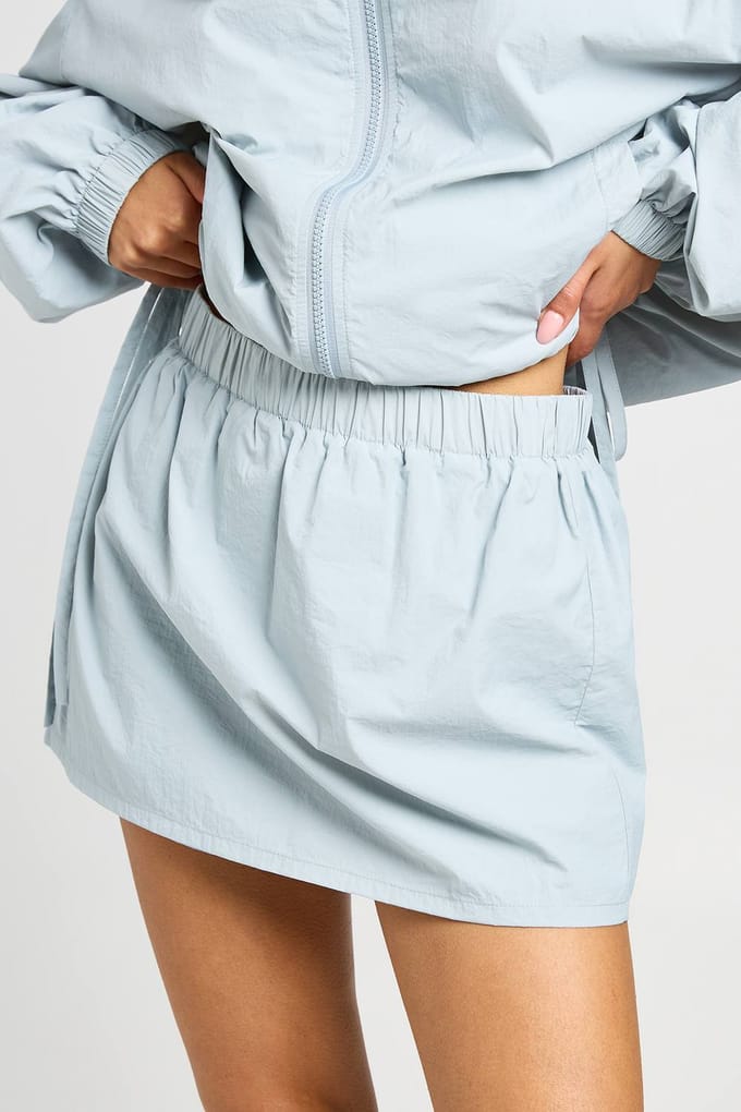 boohoo Dames Lichtgewicht Minirok | Slate Grey | Maat: 14