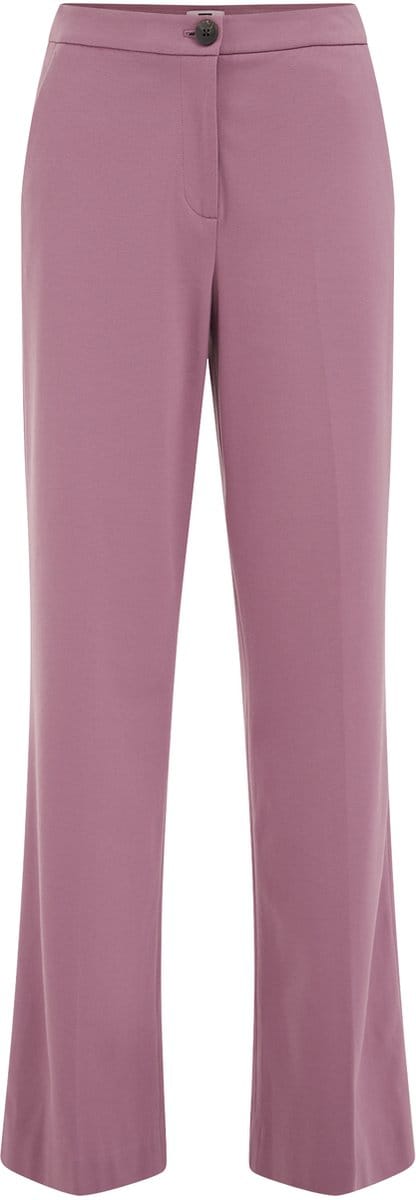 WE Fashion Dames wide leg pantalon met stretch