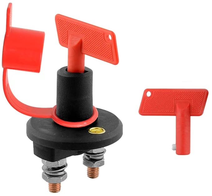 ProPlus Hoofdstroomschakelaar - 100A - 2-polig - Inbouw - Caravan, Boot, Auto - 2 Sleutels
