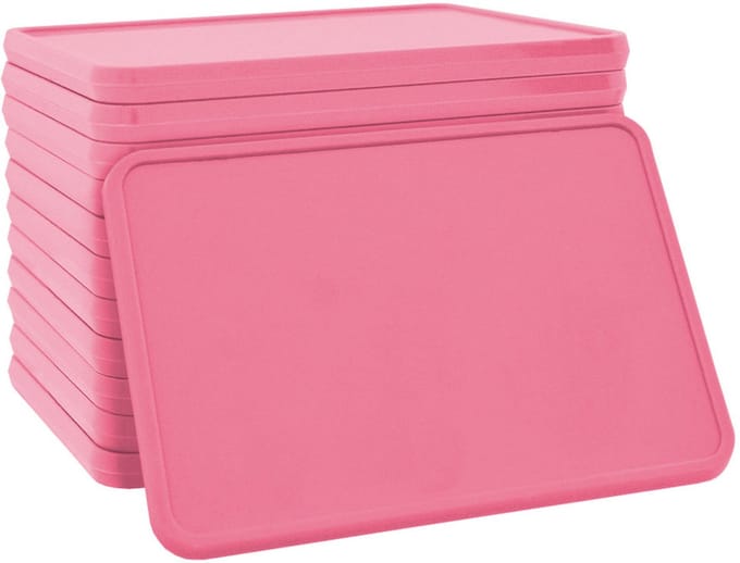 CombiCraft blanco munten rechthoek 50x35mm roze - per 100 stuks