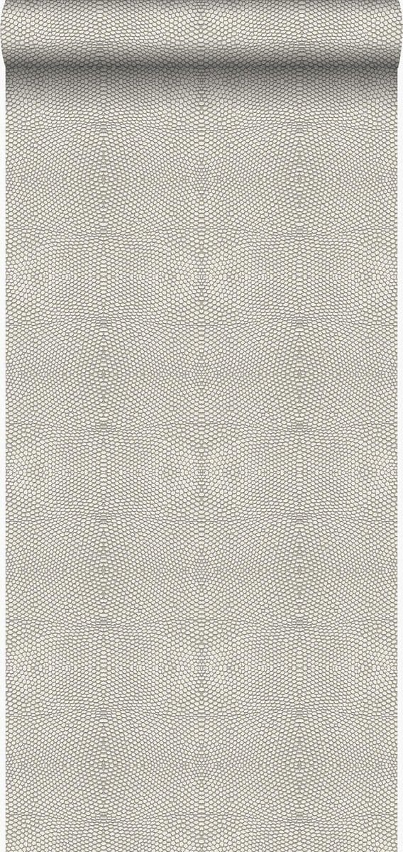 Origin Wallcoverings behang dierenhuidprint taupe - 53 cm x 10.05 m - 347310