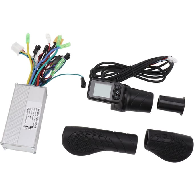 36V 48V 500W 28A Sinusgolf 3 Modes Borstelloze Controller 128DX Halve Draai Gashendel met Paneel white