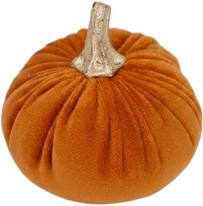 Clayre & Eef Decoratie Pompoen Oranje Kunststof Herfst decoratie