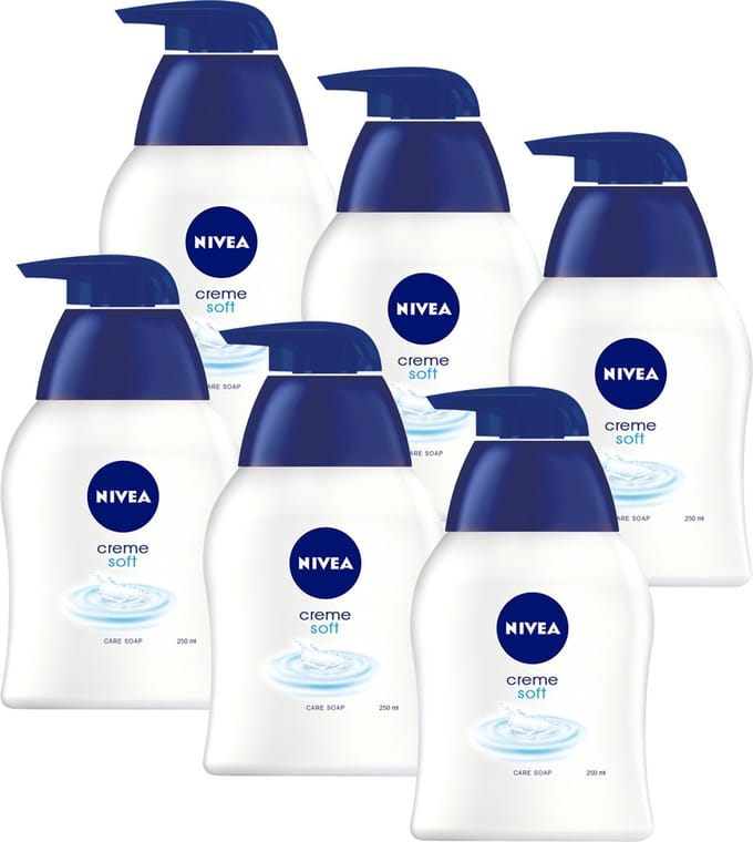 NIVEA Crème Soft - Handzeep - Handverzorging - 6 x 250ml