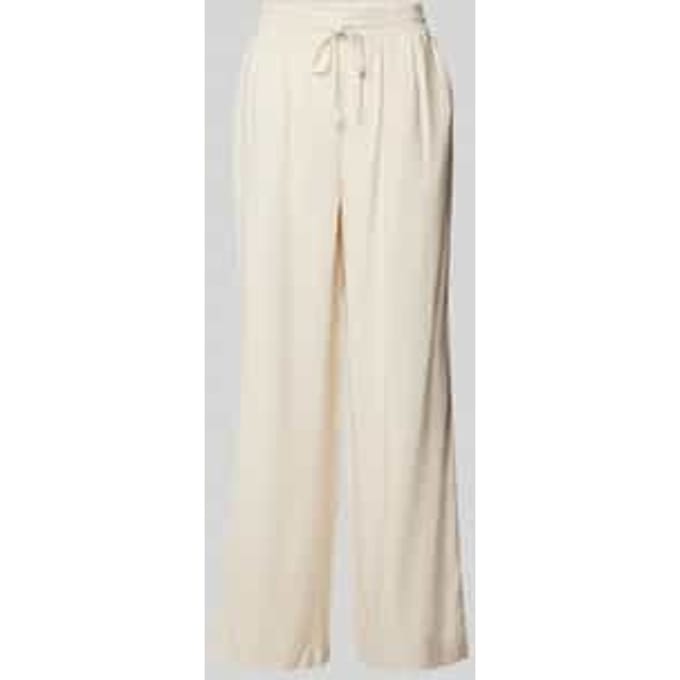 High waist broek met tunnelkoord, model 'NARA'