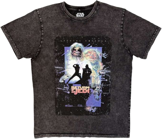 Disney Star Wars - ROTJ Silhouette Heren Tshirt - M - Zwart