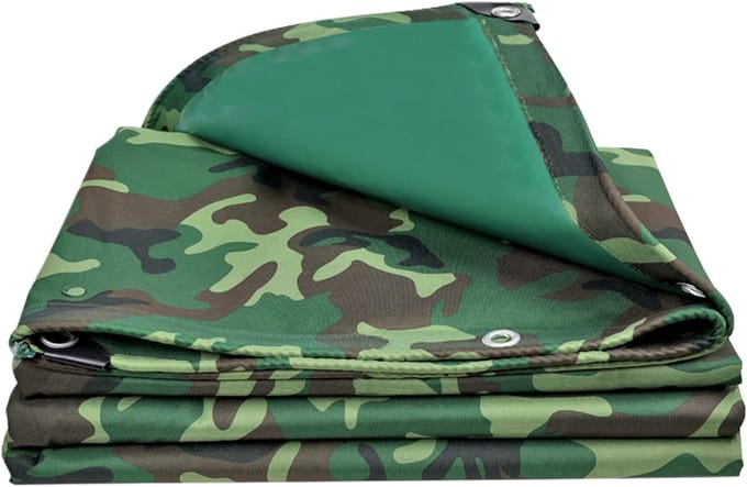 Zware Kwaliteit Zeil - Waterdicht Dekzeil - Buitenbescherming - UV Bestendig - 1.5x3m - Camouflage