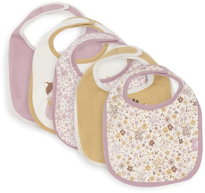 Jollein Slabbetjes Waterproof - 5 Stuks - 30 cm - Flower Fairies.