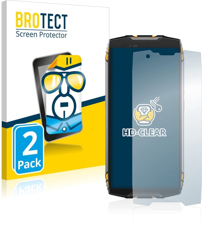 BROTECT - Screenprotector voor Blackview BV6800 Pro - Folie Beschermfolie transparant 2 Stuks