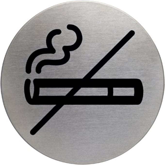 Infobord pictogram Durable 4911 niet roken rond 83mm