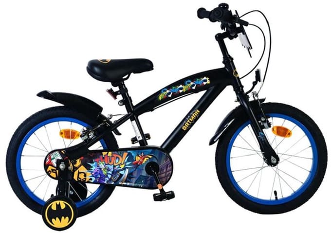 Batman Kinderfiets - Jongens - 16 inch - Zwart - 2 handremmen