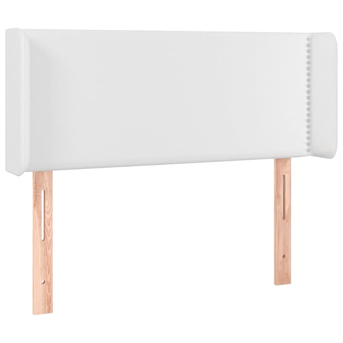vidaXL - Hoofdbord - LED - 103x16x78/88 - cm - kunstleer - wit