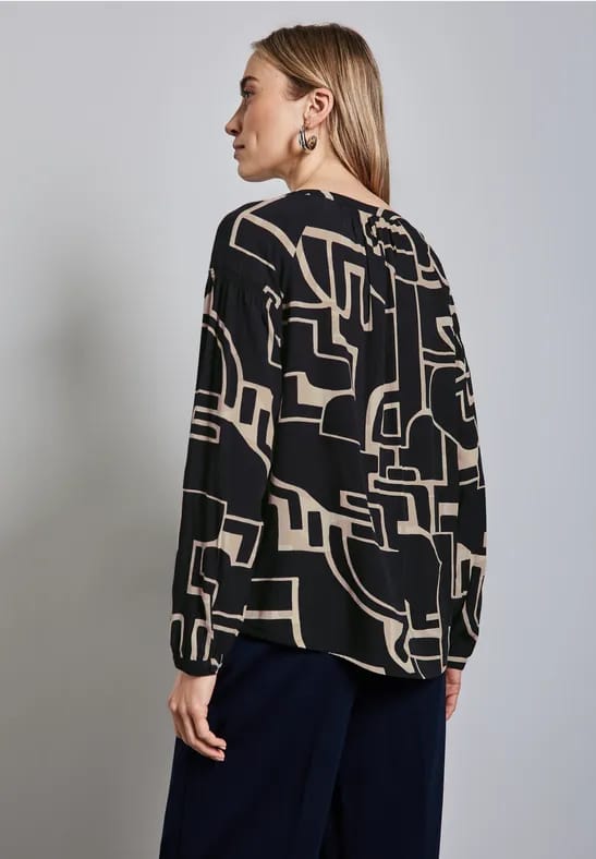 Tuniek met smokdetails