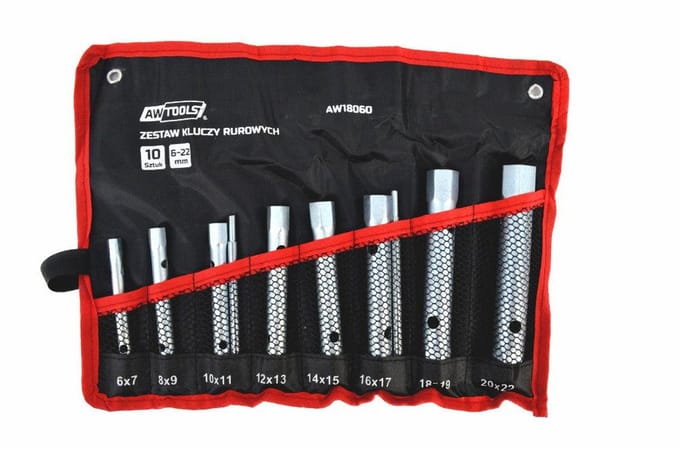 Awtools AW18060 - Ribel Sleutelset - 10 stuks - 6-22mm