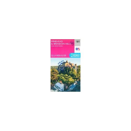 Minehead & Brendon Hills, Dulverton & Tiverton - Ordnance Survey