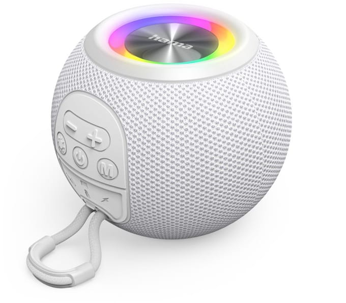 Hama Bluetooth speaker - Ball Shape - 5 Lichtmodi - 5W - Wit