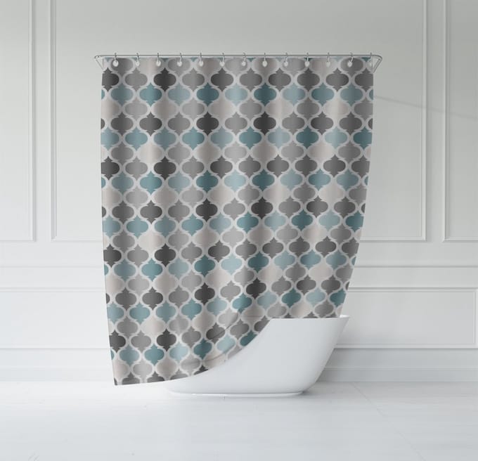 ATTREZZO® Douchegordijn Retro - 150x180 cm