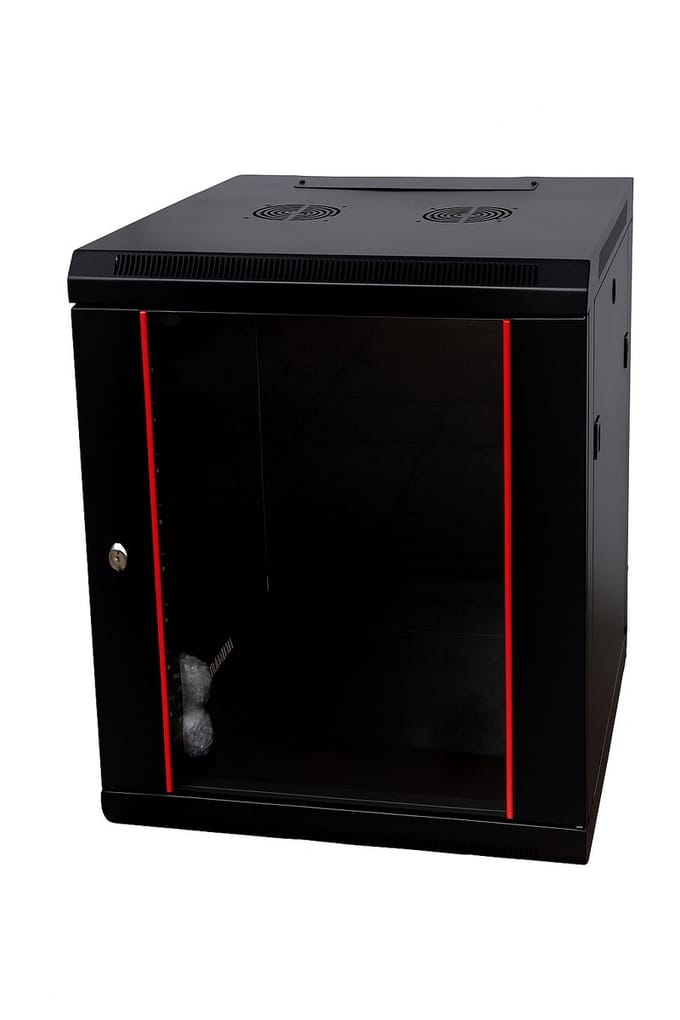 DSIT Baseline 15U wandkast met glazen deur 600x600x770mm (BxDxH) - serverbehuizing - serverrack - 19 inch