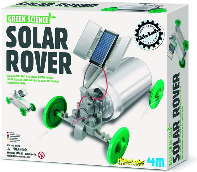 4M Wetenschap En Spel - Bouw Je Eigen Zonnecelwagen - Bouwpakket - KidzLabs - Green Science - 5 Jaar