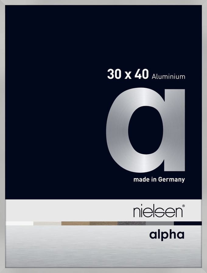 Nielsen Alpha Aluminium Wissellijst Frosted Silver 30x40cm
