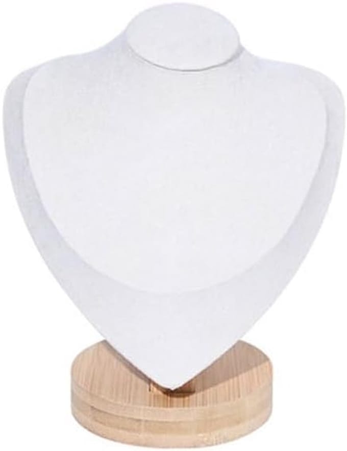 Sieradenstandaard - Displayhouder - Sieraden Tonen - Fluwelen Afwerking - Klein formaat - Beige