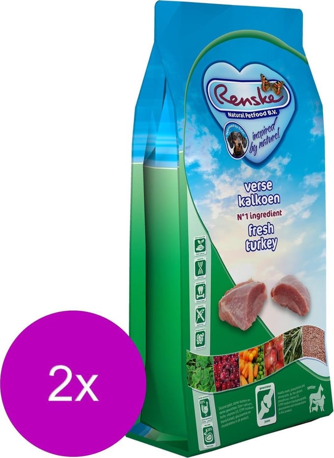 Renske Senior - Hondenvoer - 2 x 12 kg Graanvrij