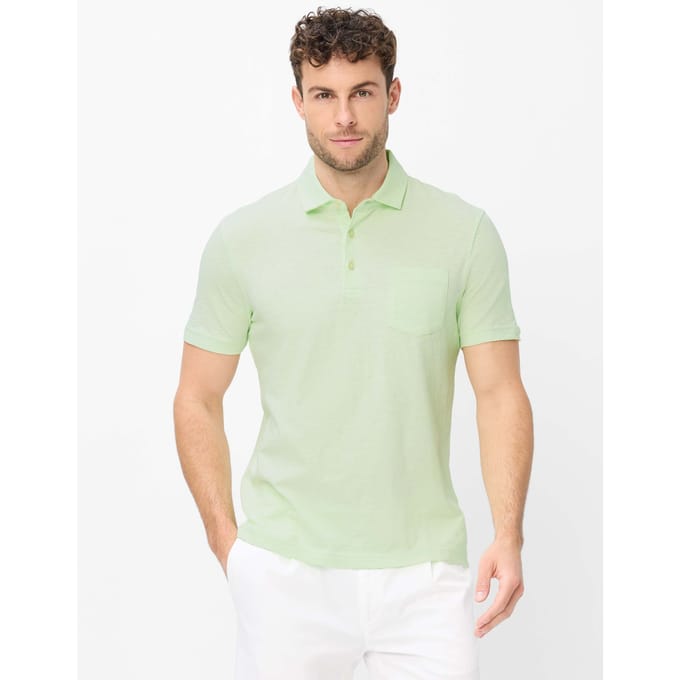 Brax Heren Poloshirt  Style PAVO lime, lichtgroen, maat 6XL
