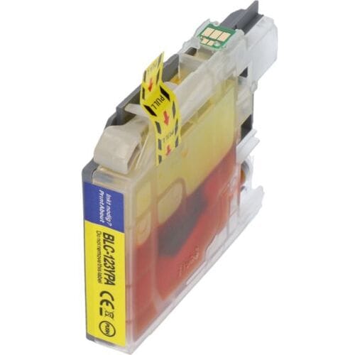 PrintAbout Inktcartridge LC-123Y Geel geschikt voor Brother