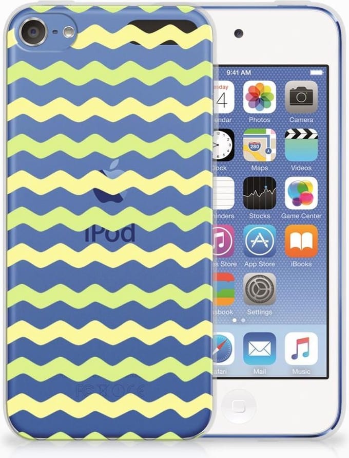 Apple iPod Touch 5 | 6 TPU bumper Waves Yellow