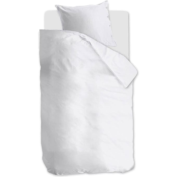 Beddinghouse Dutch Design Far Away dekbedovertrek - Effen - Eenpersoons - 140x200/220 cm - Wit