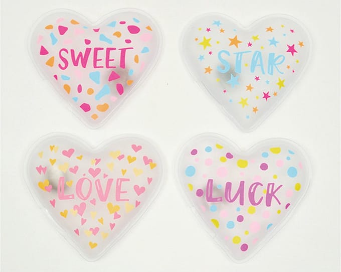 Herbruikbare Hand- en/of Zakwarmers Love set 4 stuks