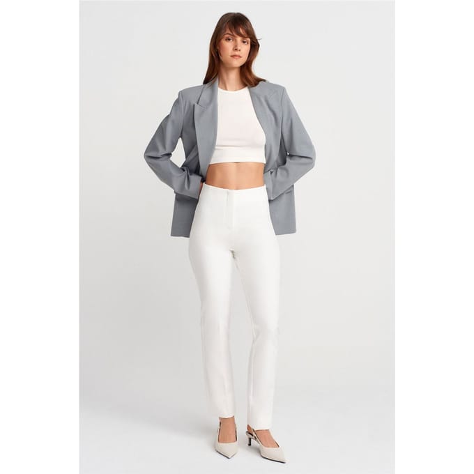 Hoge Taille Plooien Flared Broek