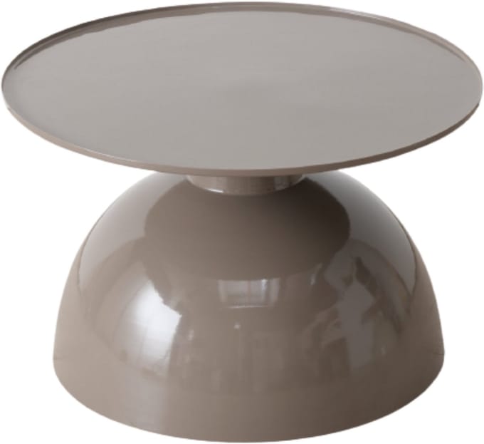 Design Salon/Bijzettafel Modern Bruin Rond Ø 60 cm