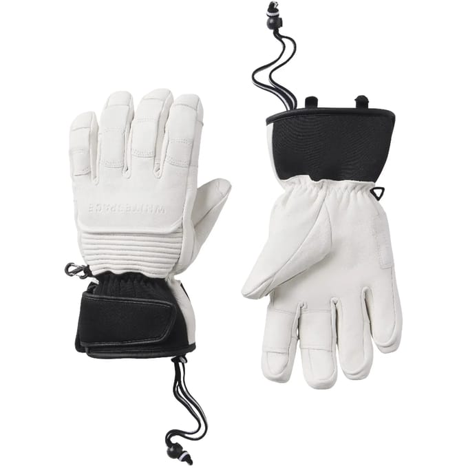Leren skihandschoenen Whitespace