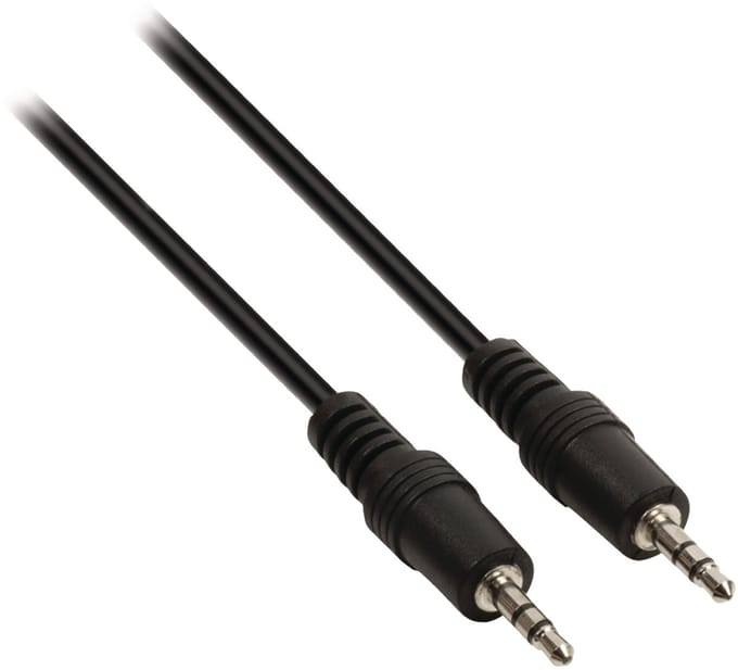 3,5mm Jack stereo audio kabel / zwart - 5 meter