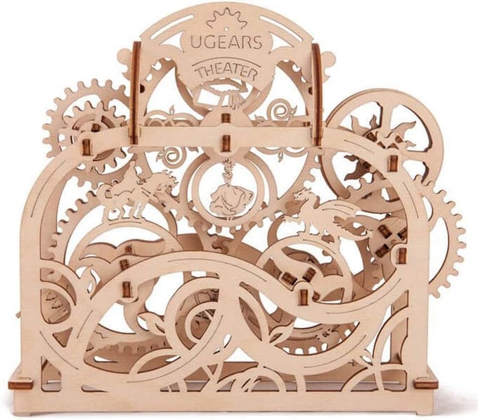 Houten 3D Puzzel Theater Model - Zelfrijdend Houten Bouwpakket