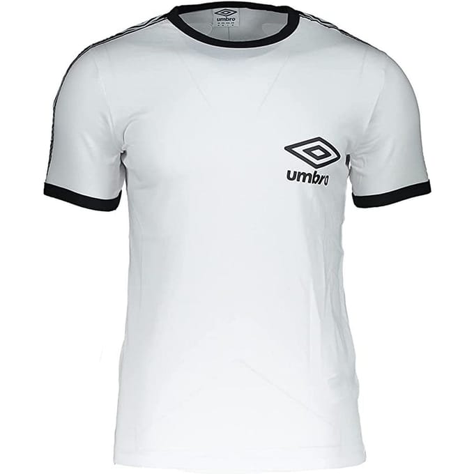 Umbro Taped Ringer Heren Wit T-Shirt