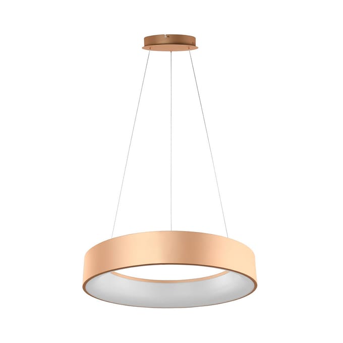 Luce Ambiente Design LED hanglamp Noah, goudkleurig, Ø 60 cm, metaal, CCT