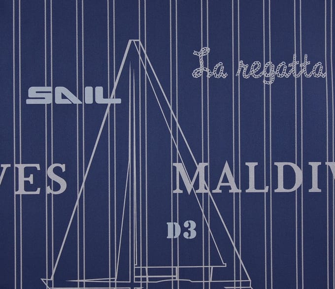 Dutch Wallcoverings Vliesbehang maritiem - blauw