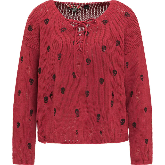 Mymo Jumper Dames donkerrood