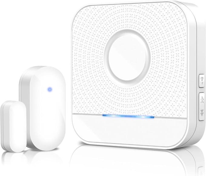 Deur Raam Sensor - Alarm Systeem - Beveiliging Huis - 182 Meter Bereik - 52 Melodieën - Wit