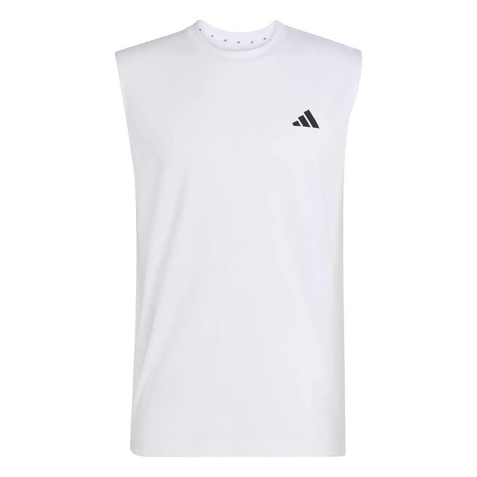 Adidas Performance Workout Essentials Feelready Mouwloos T-Shirt - Heren - Wit