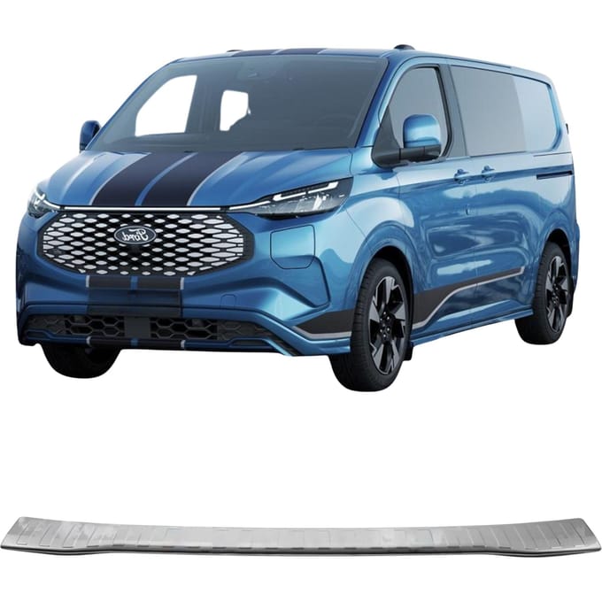 Bumper sierstrip van roestvrij staal met chroomafwerking voor Ford Custom 2023-