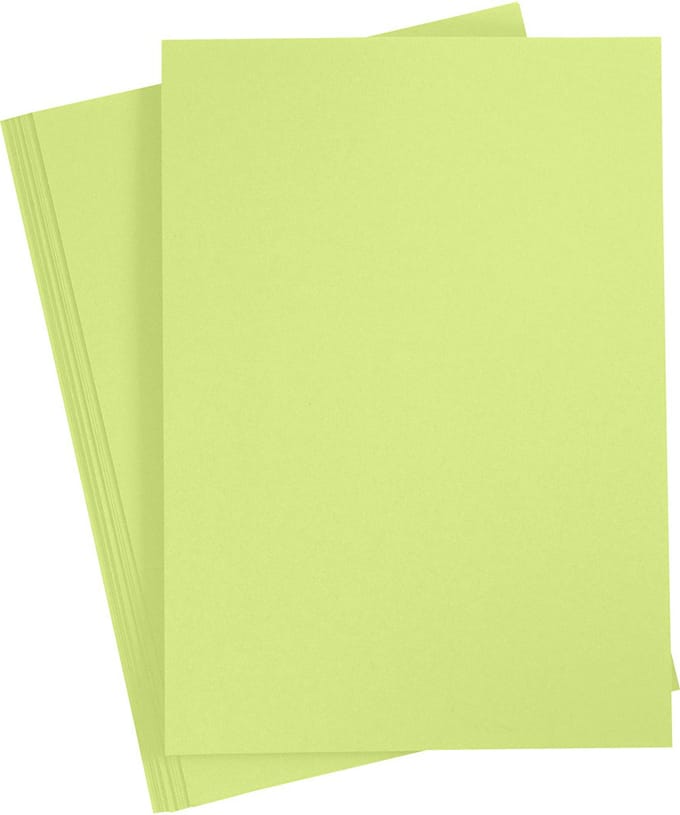 CC Gekleurd Karton A4 Lime Groen 20 vel