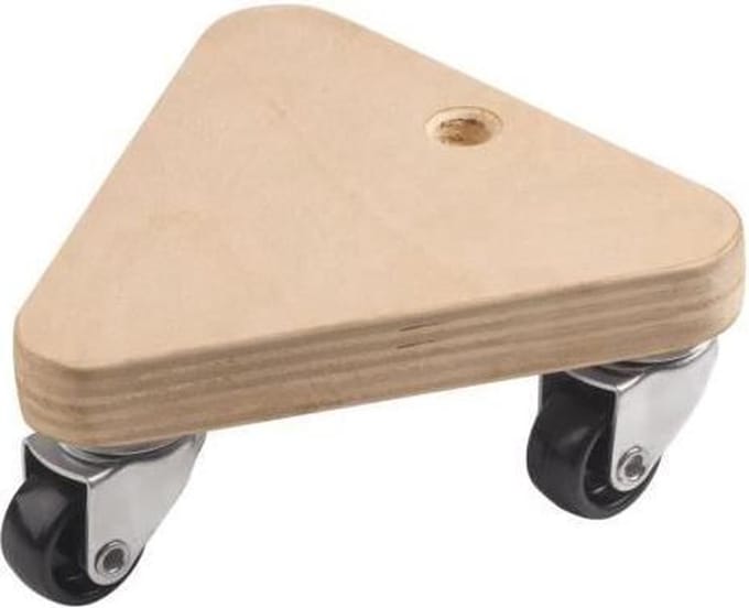 Metafranc WU0822140 Transportroller Multiplex Laadvermogen (max.): 100 kg 134 mm x 134 mm x 52 mm Aantal rollers 3