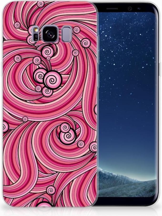 Samsung Galaxy S8 Plus Hoesje maken Swirl Pink