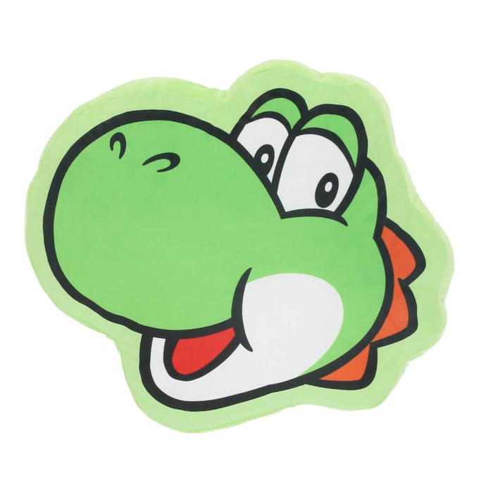 Super Mario gevormd kussen - Yoshi